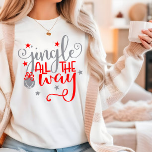 Jingle Den ganzen Weg Weihnachtsglocken Tri-Blend Shirt