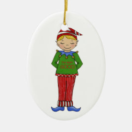 Jingle Elves "Goody" Keramikornament