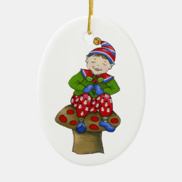 Jingle Elves "Petey" Keramikornament