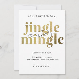 Jingle et Mingle | Invitations Fêtes