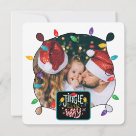 Jingle ganz (add your Fotos) Holiday Card Feiertagskarte