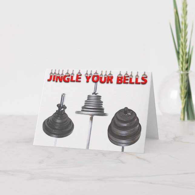 Jingle Ihre Bell-Feiertags-Karte Feiertagskarte (Vorderseite)