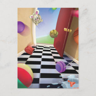 Jingle Jingle Little Gnome Bouncy Ball Postcard Postkarte