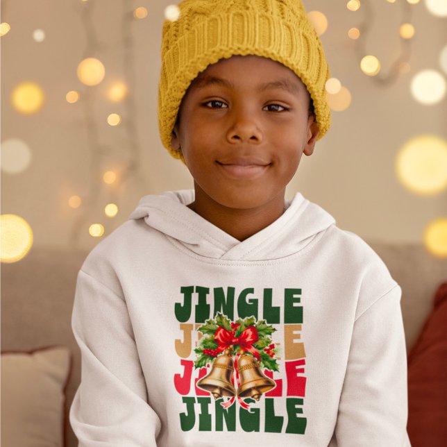 Jingle Jingle Vintag Gold Bells & Holly Hoodie (Von Creator hochgeladen)