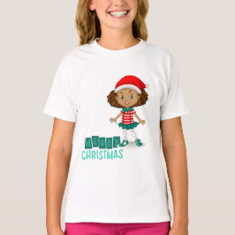 Jingle Joy: Girls' Christmas T - Shirt Ensemble