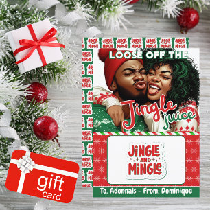 Jingle Juice Funny Christmas Titulaire de la carte