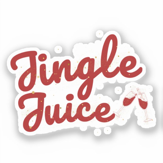 Jingle Juice, Holiday Party Aufkleber (Vorderseite)