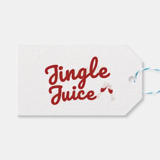 Jingle Juice, Holiday Party Geschenkanhänger (Vorderseite (Horizontal))