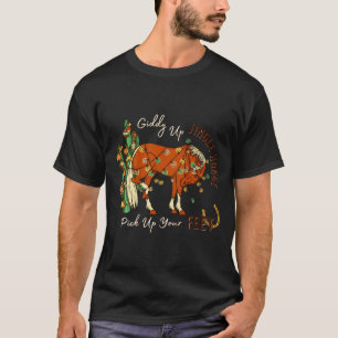 Jingle Lustiges Pferd Ck Heb Deine Füße Kaktus Wes T-Shirt