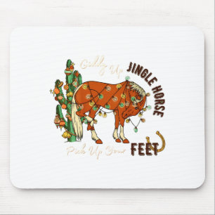 Jingle Lustiges Pferd Ck Hoch Deine Füße Kaktus We Mousepad