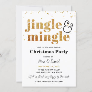 Jingle & Mingle Christmas Party Einladung