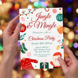 Jingle & Mingle Christmas Party Einladung