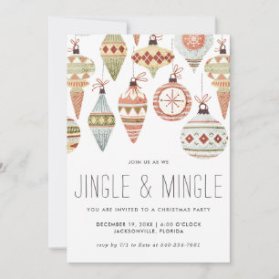 Jingle & Mingle Christmas Party Einladung