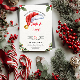Jingle & Mingle Christmas Party Invitation  Einladung