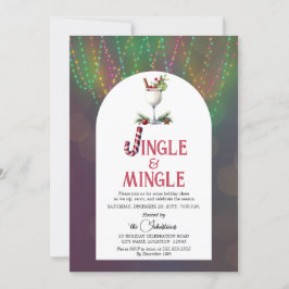 Jingle & Mingle Cocktail Weihnachts-Party Einladung