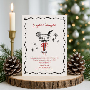 Jingle & Mingle – Eine Weihnachts-Cocktailparty Einladung