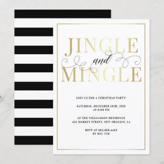 Jingle & Mingle | Elegante Feiertage Einladung