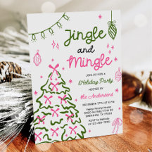 Jingle & Mingle Handgezeichnete Weihnachtsfeier