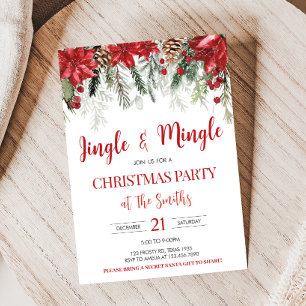 Jingle & Mingle Holiday Berries Weihnachtsfest - P Einladung