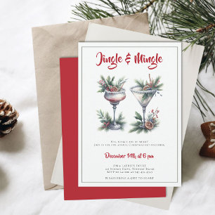 Jingle Mingle Holiday Cocktails Weihnachts-Party Einladung