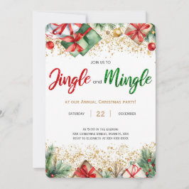 Jingle-Mingle-Holiday Party Einladung