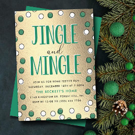 Jingle & Mingle Modern Holiday Party Einladung