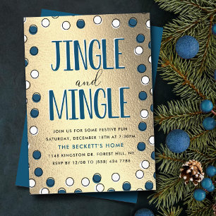 Jingle & Mingle Modern Holiday Party Einladung