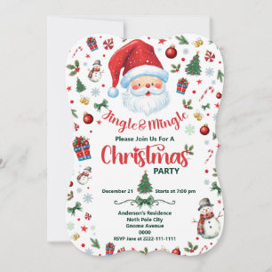 Jingle & Mingle Santa Claus Festivals Weihnachts-P