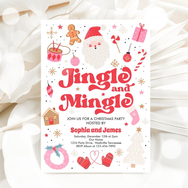 Jingle & Mingle Weihnachts-Party Einladung (Von Creator hochgeladen)