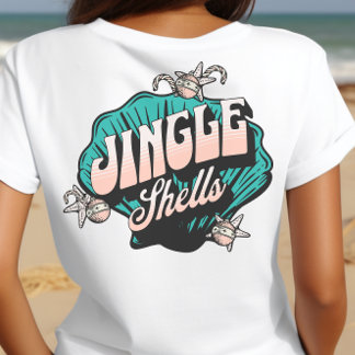 Jingle Muscheln - Christmas Vintag Beach T-Shirt
