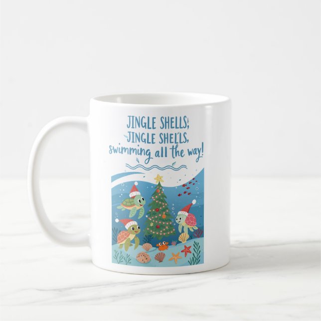 Jingle-Muscheln Kaffeetasse (Links)