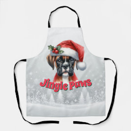 Jingle Paws and Boxer Dog Joy Schürze