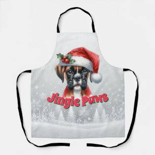 Jingle Paws and Boxer Dog Joy Schürze