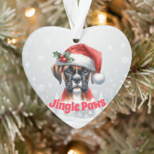 Jingle Paws und Boxer Dog Joy Ornament