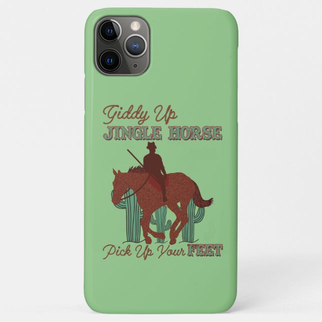 Jingle Pferd spendieren, Cowboy Case-Mate iPhone Hülle (Rückseite)