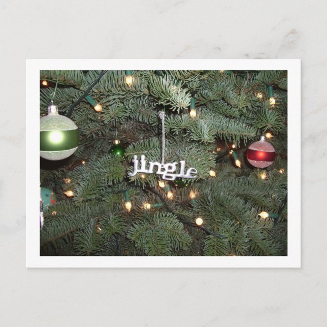 Jingle Postcard Feiertagspostkarte (Vorderseite)