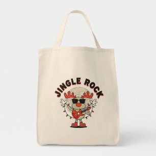 Jingle Rock Cool Rentier mit Gitarre & Sonnenbrill Tragetasche