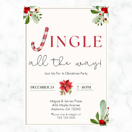 Jingle Tout le chemin Invitation | Invitation du p