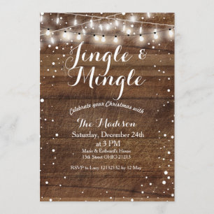 Jingle u. vermischen Sie WeihnachtsParty Einladung