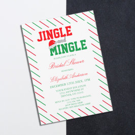 Jingle und Mingle Christmas Brautparty Einladung