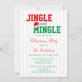 Jingle und Mingle Christmas Party Einladung