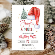 Jingle und Mingle Christmas Party Holiday Santa