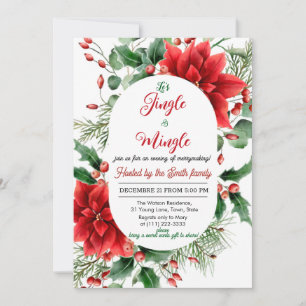 Jingle und Mingle-Feier Einladung