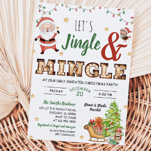 Jingle und Mingle-Hässliche-Schwester-Party Einladung