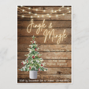Jingle und Mingle Weihnachtseinladung Einladung