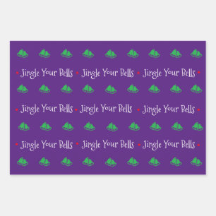 Jingle Your Bells Wrapping Paper Sheets Geschenkpapier Set