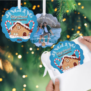 Jingling Gingerbread Party Erinnerungsornament Ornament Karte