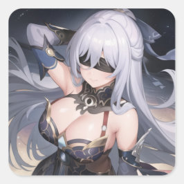 Jingliu HSR Quadratischer Aufkleber