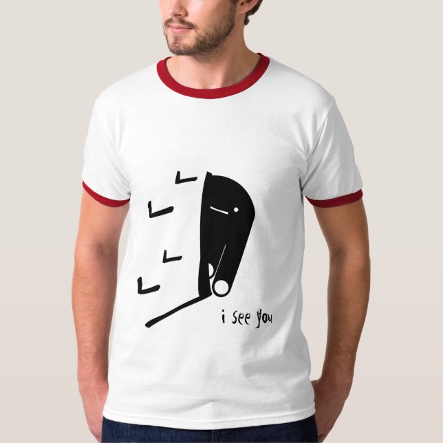 Jinx "ich sehe Sie " T-Shirt (Vorderseite)