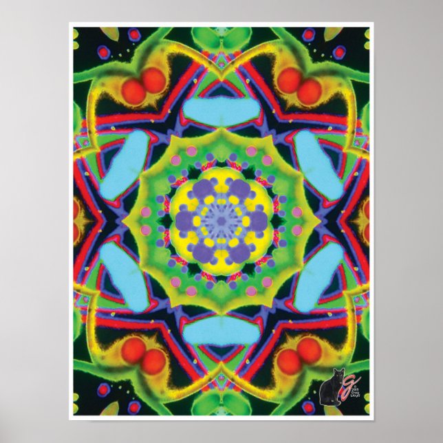 Jinx Kinetic Collage Kaleidoscope Poster (Vorne)